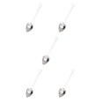 thumbnail image 2 of tamizeot Heart Shaped Stainless Steel Tea Infuser Spoon Strainer High Temperature Resistance Environmental for Protection Coating Steel Color 1pcs 5Set, 2 of 6