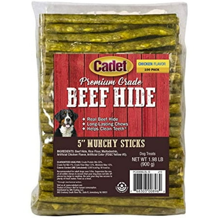 UPC: 0768303008962 | Cadet Rawhide Munchy Sticks Chicken Basted 5 inches 100 pack