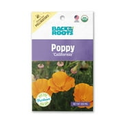 Back to the Roots Organic California Poppy Flower Seeds, 1 Packet