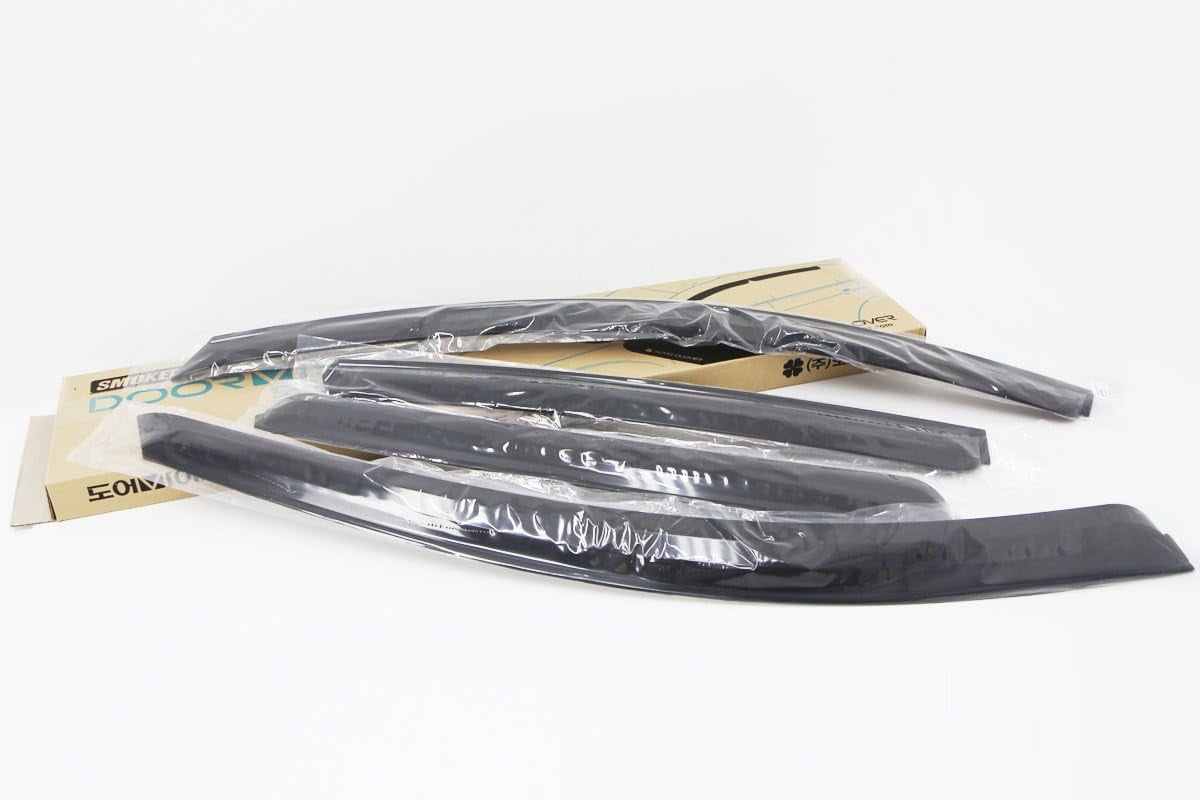 AUTOCLOVER Smoked Window Visor Deflector Sun Rain Vent Guard 4p compatible with 2012-2015 Captiva Sport
