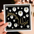 thumbnail image 7 of 3drose, Polka Dot Calla Lilies Isolated on Black with Happy Anniversary Text, 6 Greeting Cards with Envelopes, 7 of 7