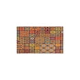 thumbnail image 2 of Kitchen Rugs and Mats Non Skid Washable Boho Vintage Red Geometric Design (6) Kitchen Mat and Rug Set,Floor Cushion Waterproof Rug,Rubber Backed Area Rugs for Kitchen Laundry, 2 of 7