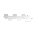 thumbnail image 5 of Etiquetas de la pared del espejo,36 Piezas Acrílico Espejo Hexágono Pegatinas de Pared Decorativas Plata Meterk Etiquetas de la pared del espejo, 5 of 5