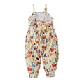 thumbnail image 2 of KVPLBQFD Toddler Girls Sleeveless Rompers with Adorable Print Kids Soft Breathable Jumpsuit Comfortable Lightweight Coveralls for Baby, 2 of 7