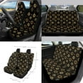 thumbnail image 2 of Yuyamidu Gold Sun and Moon Car Seat Cover Full Set with Steering Wheel Cover Seat Belt Strap Cover Trash Cans Rear View Mirror Cover Cup Coaster Keychain Wristlet Strap Car Vent Organizer, 15 PCS, 2 of 7