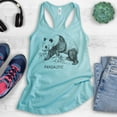thumbnail image 2 of Pandastic Tank Top, Ladies Racerback Tank Top, Panda Bear Tank, Bear Tank, Cancun, Large, 2 of 3
