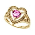 thumbnail image 2 of Tommaso Design� Heart Shape 6mm Simulated Pink Tourmaline Ring, 2 of 9