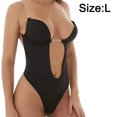 thumbnail image 2 of Body Bra, Sujetador En V Profundo Body Sexy para Mujer Fiesta Noche Control De La Barriga Fajas - Negro, 2 of 5