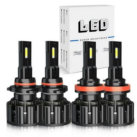 LED Headlight High Low Beam Bulbs 6000K Cool White for 2007-2020 Chevrolet Silverado 2500