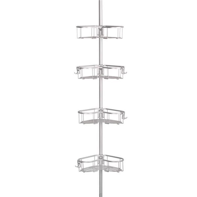 Utopia Alley PC3AL Étagère Plate Antirouille Serviteur de Douche d'Angle Satin Chrome