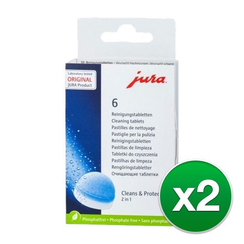 Jura 2 Phase Cleaning Tablets for Automated Coffee Centre Espresso
