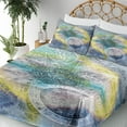 thumbnail image 3 of Ambesonne Mandala Fitted & Top Sheet Set with Shams, Geometry Element, Multicolor, 3 of 5