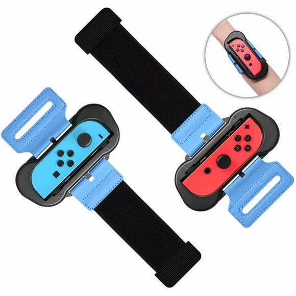 Wrist Bands for Nintendo Switch Controller Game Just Dance 2020 Just Dance 2019, Adjustable Elastic Strap for Joy-Cons Controller, Two Size for Adults and Children, 2 Pack