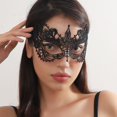 thumbnail image 3 of Sinknap 1 Pair Sparkling Lace Masquerade Eye Cover Women Venetian Lace Eye Cover Party Prom Ball Costume Supplies, 3 of 5