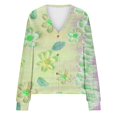 thumbnail image 5 of Cárdigan informal para mujer, chaqueta con botones estampados, abrigo de moda, blusa de poliéster para mujer, 5 of 5