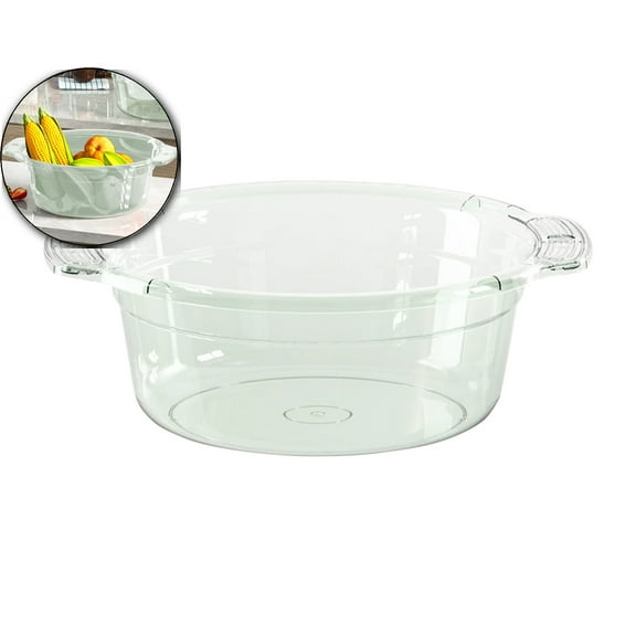 Thickened Large-capacity Transparent Washbasin Household Students Dormitory Bathroom Plastic Basin Small Infant Foot Wash Basin