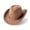 Z136-Brown, variant on LILIYA Packable Western Cowboy Hat for Women and Men, Foldable Wide Brim Travel Hats, Lightweight Sun Protection Breathable Headwear for Trips and Vacations