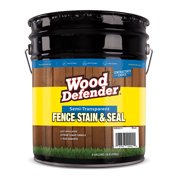 Wood Defender Semi-Transparent Fence Stain BLACK 5-gallon