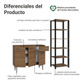 thumbnail image 4 of Kit Gabinete y Despensa de Cocina Madesa Color Marrón, 4 of 10