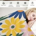 thumbnail image 3 of Nawypu  70s Retro Flower Throw Blanket, 60s Vintage Groovy Daisy Flowers Boho Hippie Bright Colorful Floral Print Blanket for Couch Chair Sofa Bed Dorm Bedroom Home, 3 of 6