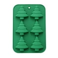thumbnail image 2 of 1PC Christmas Silicone Molds Christmas Chocolate Molds Candy Molds for Baking Sweet Treats, Cake Xmas Gift Handmade Soap Candles with Shape of Christmas Tree, Santa Head Party Decoration, 2 of 7