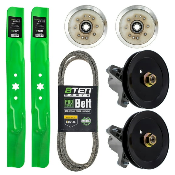 8TEN Blade Belt Spindle Idler Kit for MTD Huskee 42 inch LT4200 MK1005706