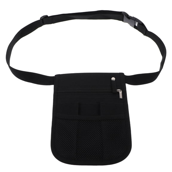 OFFIGAM Wear-Resistant Black Tool Belt with Multiple Pockets, Adjustable Fit, Storage Organizer for Tools