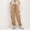 F-271Khaki, variant on ZHOGXU Big Girls Boys Cargo Pants With Pockets Drawstring Elastic Waist Solid Color Loose Fit Comfortable Trousers For Outdoor Activities Blue 7-8 Years