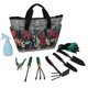 thumbnail image 5 of Riwesomey Bolsa de almacenamiento de herramientas multibolsillo duradera para herramientas de jardinería resistente al desgarro al aire libre Herramientas eléctricas Flor negra + amarilla, 5 of 6