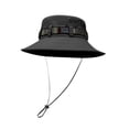 thumbnail image 2 of Sombrero tipo pescador cómodo de ala ancha y ajustable para la playa, ideal para jugar al golf o actividades al aire libre. Negro, 2 of 9