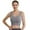 Light Gray, variant on Arlun Long Line Sports Bras for Women Comfortable Stretch Wide Shoulder Strap Workout Yoga Bras Pure Color Lightweight Breathable Fixed Cup Integrated Underwear Light Gray XL
