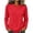 Red, variant on XuJwPNcy Women Long Sleeve Cotton Tops Soft Crew Neck Basic Tees Fall Fashion Regular Fit T Shirts(White,5X-Large)