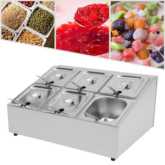 Spice Rack Shelf Stainless Steel Organizer Stand Store Seasoning Jam Sauce 6 Pan