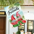 thumbnail image 5 of Hello Friends Summer Garden Flag Vertical Double Sided Cute Gnomes Hold Watermelon Tropical Beach Home Yard Flag Outdoor Seasonal Decoration 28 x 40 Inch, 5 of 6