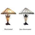 thumbnail image 5 of CHLOE Lighting Mission-Style 3-Light Blackish Bronze Finish Double Lit Table Lamp 16" Shade, 5 of 8