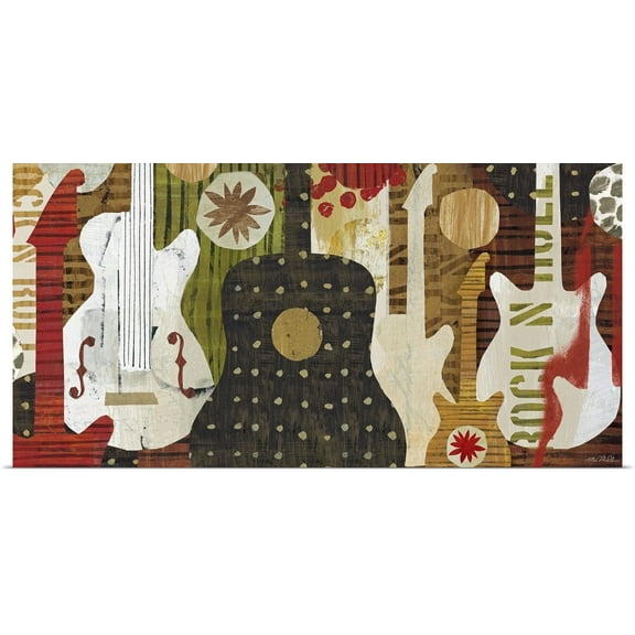 Great BIG Canvas | Rolled Mo Mullan Poster Print entitled Rock and Roll Fantasy