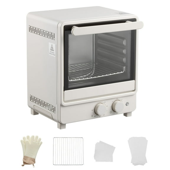 KFFKFF Sublimation Oven Machine, 13 Qt, Compatible with 20oz Tumblers, Includes 50 Shrink Films, 1 Tape, and 2 Heat Gloves, Ideal for Sublimation Blank Tumblers, Mugs, Bowls, Off-White