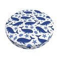 thumbnail image 2 of Lsque Whale Round Bar chair cushion covers Velvet Fabric Premium Comfort Protects from Scratches and Stains for 14-17 Inch Chair- 13 inch, 2 of 7