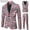 Red, variant on Azrian Men Suit Men's Fashion Valentine's Day Suit Jacket + Vest + Suit Pants Three-piece Set