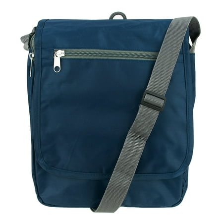 Triplogic Anheft Rfid Blocking Slim Travel Luggage Crossbody Day Bag Navy