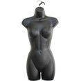 thumbnail image 2 of DisplayTown Black Female Mannequin Hip Long Hollow Back Body Torso Dress Form & Hanging Hook, S-M Sizes (2 Pack), 2 of 5