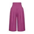 thumbnail image 5 of Itsame Comfortable Loose Pants for Womens Relaxed High Waisted Wide Leg Sweatpants Hot Pink Size 2XL, 5 of 5