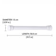 thumbnail image 3 of Adjustable Spring Curtain Rod - 1Pc No Drill Tension Rod 40 to 70 CM for Kitchen Bathroom Lightweight Curtains, 3 of 8