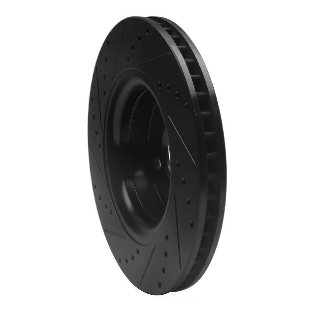 Dynamic Friction Company 633-54077R DFC Brake Rotor - Drilled And Slotted - Black