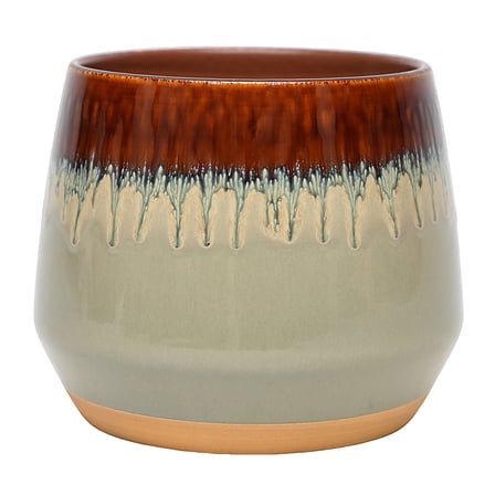 Better Homes & Gardens 8 Inch Ceramic Alan Planter with Beautiful Gradient Glaze