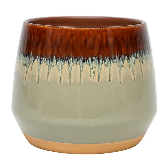Better Homes & Gardens 8 Inch Ceramic Alan Planter with Beautiful Gradient Glaze