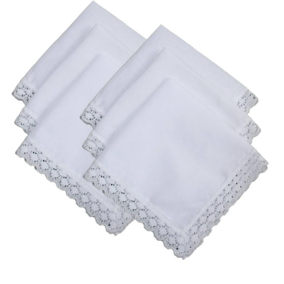 Auq Handkerchiefs For Women Ideal For Diy Projects Handkerchief Soft 100% Cotton Fabric Mother Of The Bride Gifts