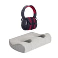 thumbnail image 2 of simhoa Ear Hole Pillow Comfortable for Side Sleepers with Noise Reduction Ear Muffs Light Gray, 2 of 8