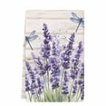 thumbnail image 2 of Purple Lavender Kitchen Towels Set of 1, Summer Watercolor Dragonfly Wooden Grain Absorbent Dish Towels for Kitchen, Microfiber Hand Towel, Quick Drying Tea Towel for Cleaning Decorative Dishcloths, 2 of 7