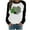Black, variant on Tbopshirt Womens Top,Womens Clothes,Fashion Women's Spring Patchwork St Patricks Day Printed Long Sleeves Round Neck Casual Tee Tops,St. Patrick'S Day Shirts for Women
